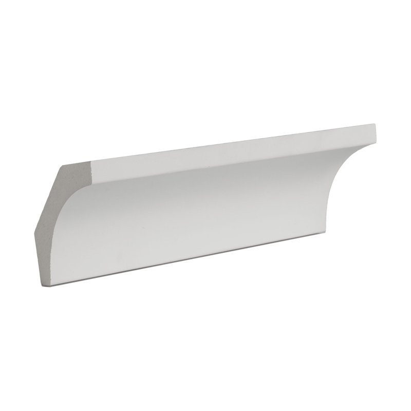 1-7/8 in x 2 in x 6 in Long Plain Polyurethane Crown Moulding Sample