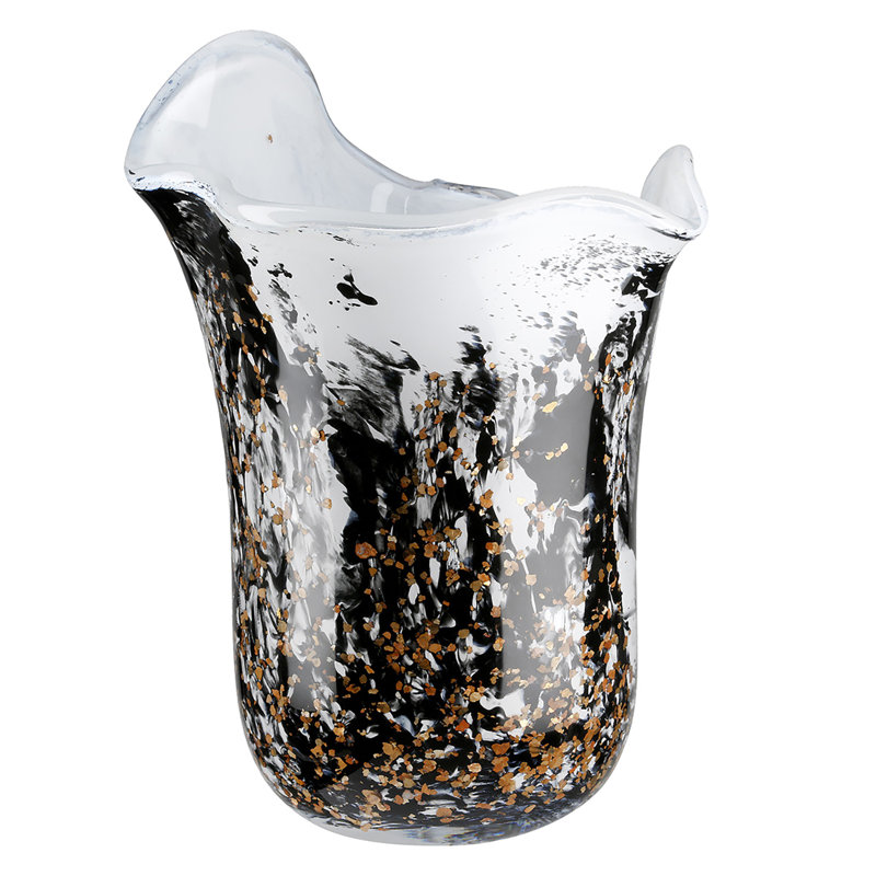 McKittrick Handmade Glass Table Vase, 22cm H x 17cm W x 17cm D