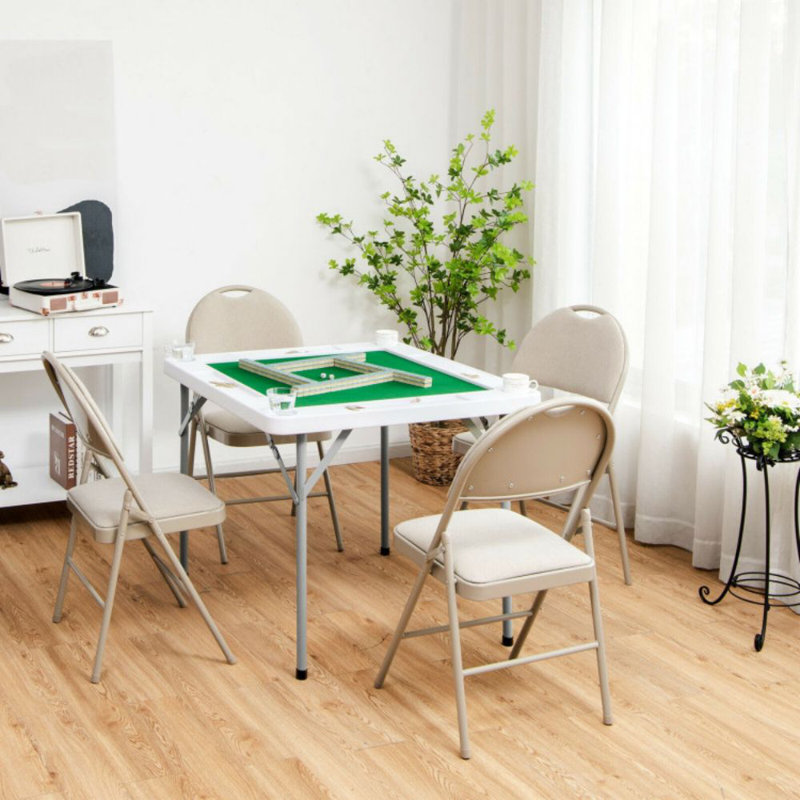 Costway 35'' 4 - Player Foldable Card Table