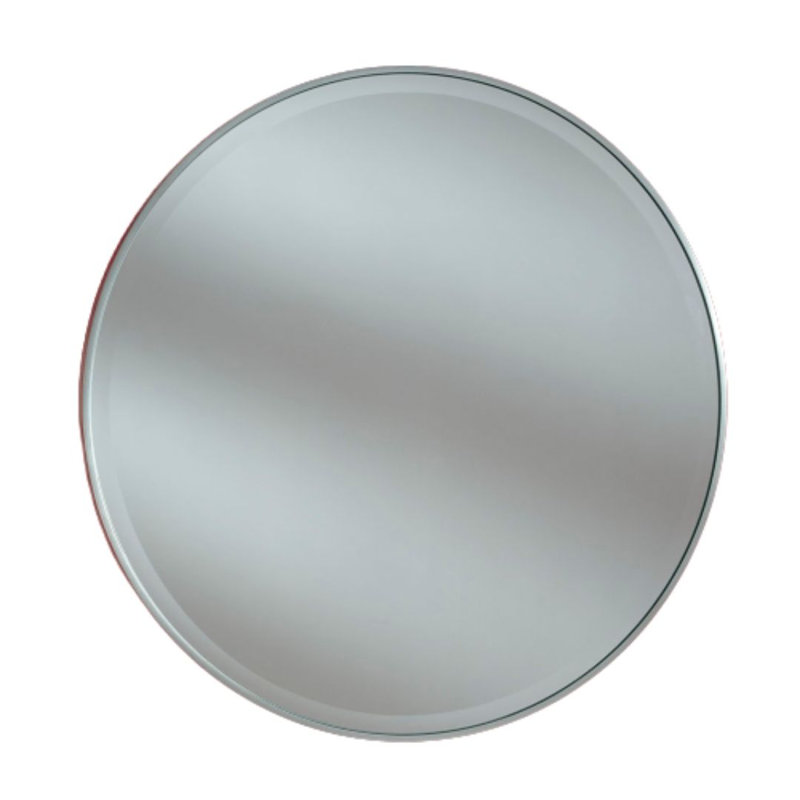 Arjay Wood Wall Mirror, 80cm H x 80cm W, Silver