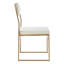 Drexel 45cm H Velvet Upholstered Side Chair in Gold