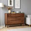 Buffet multi-tiroirs en bois massif avec rangement-129019552