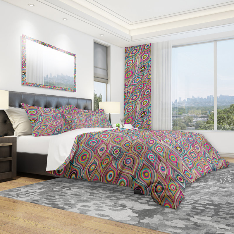 Ensemble de housse de couette moderne et contemporaine, Housse de couette double / grand + 2 taies
