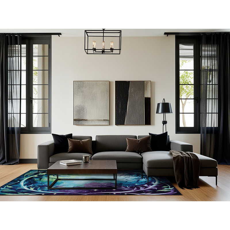 Starlit Thicket Rug, Rectangle 4' x 6'