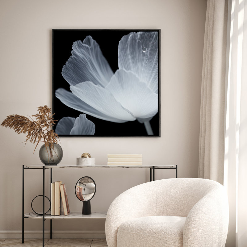 Art mural encadré abstrait rétro antique classique pour chambre à coucher, H 16 po x l 16 po, Noir