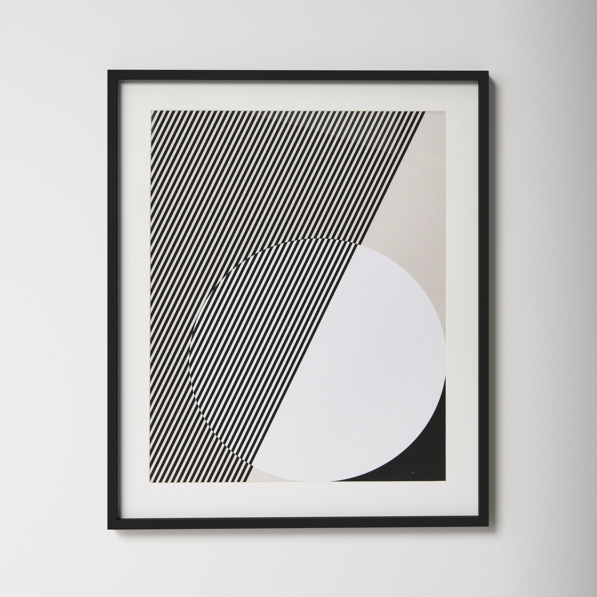 AllModern Abstract Deco Print with Wood Frame | Wayfair