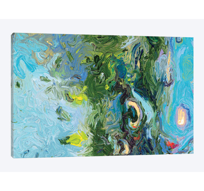 « gm 068 » par iris scott abstracts, impression sur toile, H 8 po x l 12 po x P 0,75 po, Toile tendue, Pas de tapis