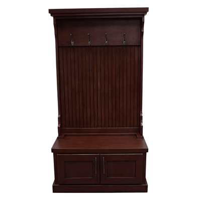 Brandley Hall Tree 37.5'' Wide with Bench and Shoe Storage