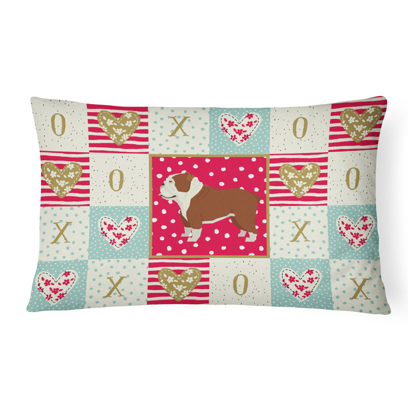  Coussin lombaire English Bulldog Love