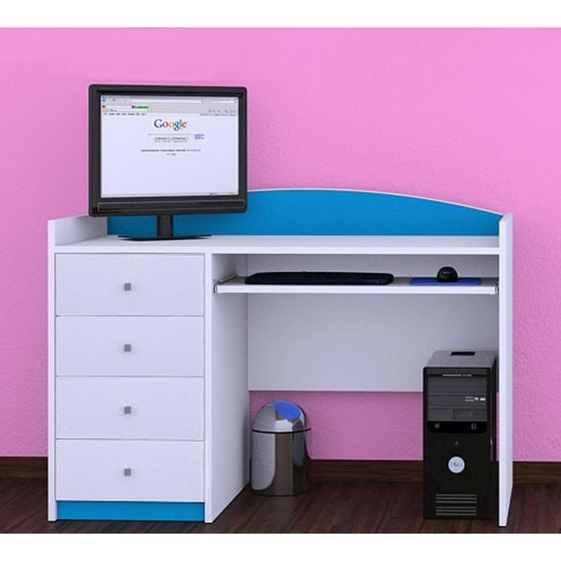 Thelonius 125cm Computer Desk, Blue