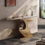 Console de style italien en pierre frittée.-669383911