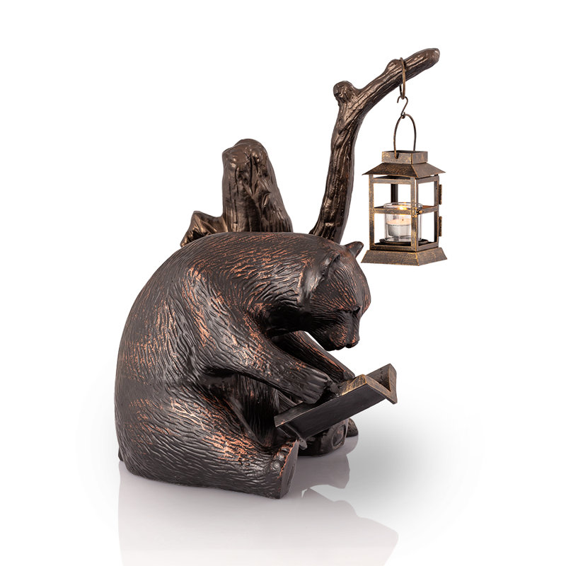 Bear Glass Garden Statue