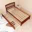 Cadre de lit plateforme 80 po x 42 po avec lit gigogne en bois-1111130891