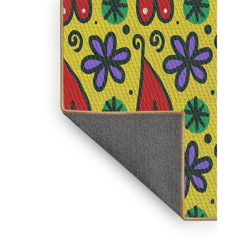 Tapis décoratif Non disponible vert/rouge agassic, Rectangle 7 pi x 10 pi