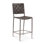 Lund 17" Counter Chair In Tobacco Buffalo Leather With Iron