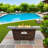 42" Rectangle 50000BTU Gas Fire Pit Table