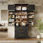 Armoire de cuisine de campagne de 78,2 po de hauteur avec 8 tablettes