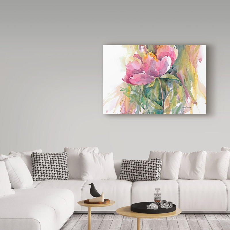 «Statuesque» Mattox, reproduction d'aquarelle sur toile tendue, H 22 po x l 32 po x P 2 po