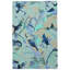 Tapis bleu touffeté à la main Walczak-421135538