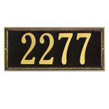 Egg and Dart 1-Line Wall Address Plaque
