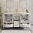 Mandilyn 60" Fully Assembled Double Sink Bathroom Vanity with Engineered Stone Top, Ceramic Sink, Backsplash Included, Soft-close Door Hinges and Drawers, Hand Paint-18736952