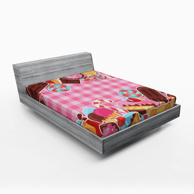 Microfiber Plaid Fitted Sheet