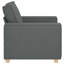 Canapé vidaXL gris foncé tissu 23,6 po-57956710-57956711