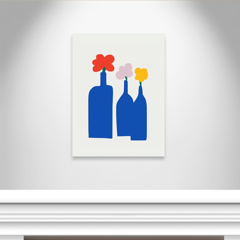 «Bold Blooms Trio Print» par Dean, No Frame, L 36 po x H 48 po, Toile tendue