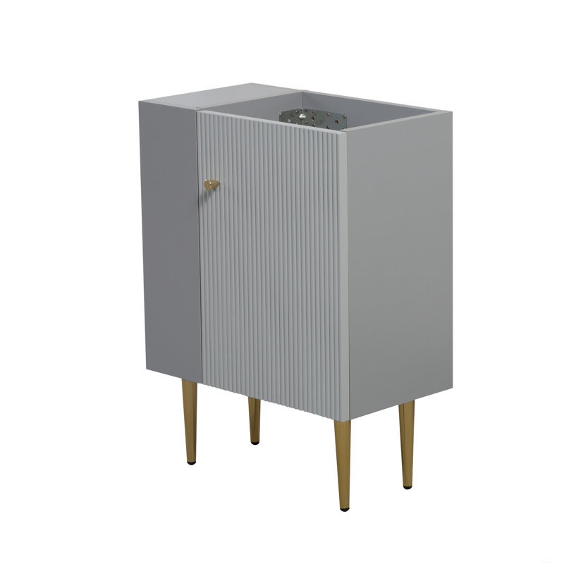 Base de meuble-lavabo 21,6 po seulement, tablette ouverte à gauche