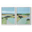 «Bright Coloured Countryside III», reproduction encadrée de qualité supérieure - prête à être accrochée - aucun clou requis - aucun clou requis-1072899239-1072899243