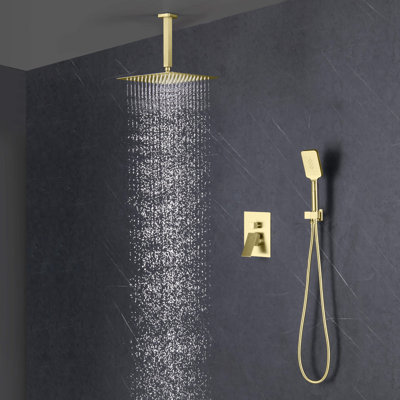 Dual Function Complete Shower System with Rough in-Valve