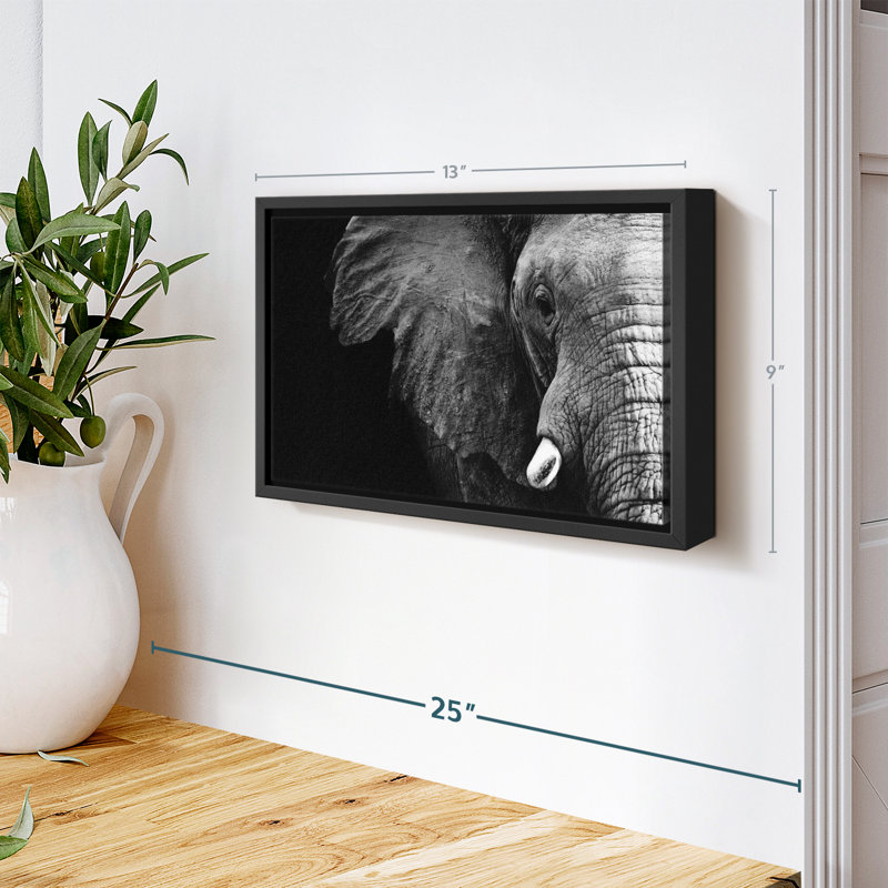 Animal «Wise Elephant Wall Art», H 9 po x l 13 po