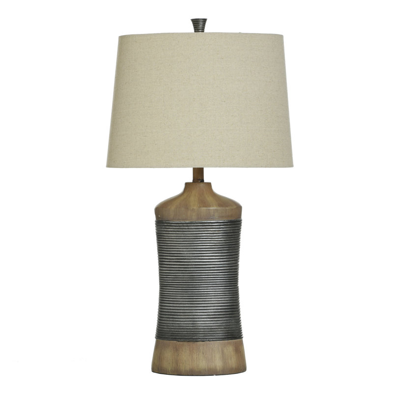 Wingard - Table Lamp - Light Brown/Gray - Natural Shade