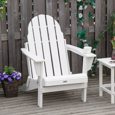 Chaise Adirondack en bois massif Andrekia