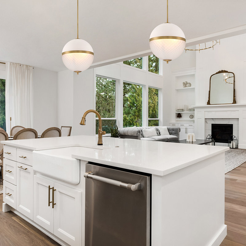 Bobbilynn 3 - Light Geometric Pendant, Old Satin Brass