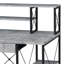 Amiel All Purpose Grey Finish Writing Desk (Not Including Office Chair)