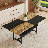 71" Dining Table With Storage Shelf