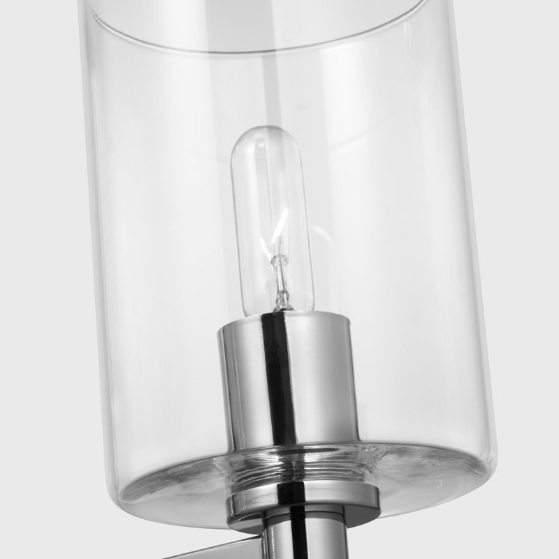 3 - Light Semi Flush Mount, Chrome