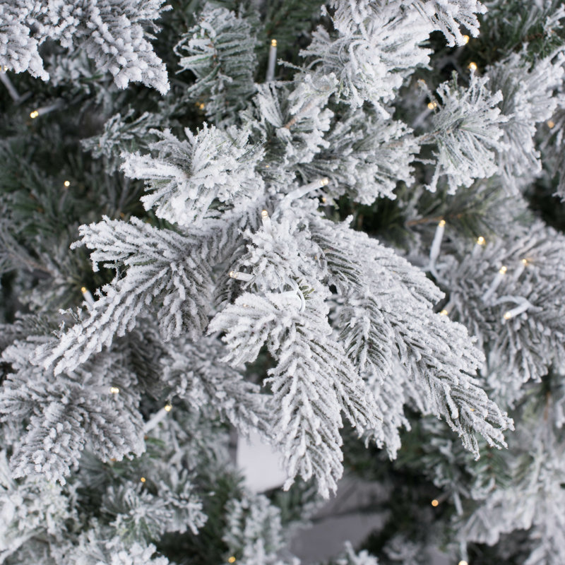 Kiana Lighted Artificial Pine Christmas Tree, 7.5' H