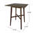 Chesterville dining room table，Modern Bar Height 42" Dining Table, Rubberwood Legs and Laminate Table Top-1416972307
