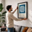 Symbolic Square Geometric - Framed Print-216451083-216451076
