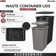 Rev-A-Shelf Double Pull Out Trash Can 50 Qt with Soft-Close