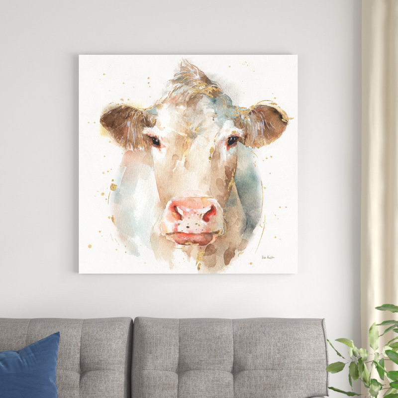 «Farm Friends II» par Lisa Audit - peinture sur toile tendue, H 36 po x l 36 po