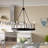 Marsden 8 - Light Dimmable Wagon Wheel Chandelier