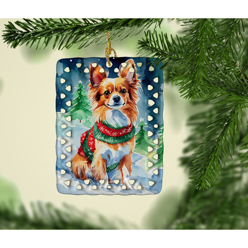 Ornement en porcelaine de Noël Papillon, Papillon 3553