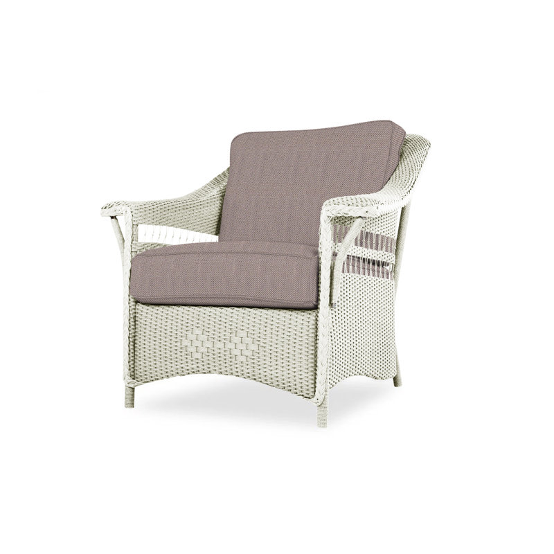 Nantucket Outdoor Lounge Chair, Fife Fog, White