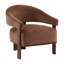 Averie Polyester Velvet Fabric Occasional Chair, Hudson Chocolate