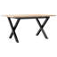 vidaXL Coffee Table X-Frame Solid Wood Pine and Steel-122896934