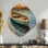Allejah - art mural asymétrique en forme de nébuleuse Lakehouse