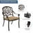 Cast Aluminum Outdoor Patio Dining Set, All Weather Outdoor Furniture Dining Set For Patio, Balcony, Lawn, Garden, Backyard (1 Round Table+4 Dining Chairs)-413886622